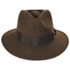 Indiana Jones Officially Licensed Fur Felt Fedora Hat 1 Indiana Jones Officially Licensed Fur Felt Fedora Hat -Brixton Hats shop 293789