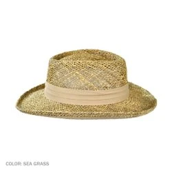 Jaxon Hats Pebble Beach Seagrass Straw Gambler Hat 7 Jaxon Hats Pebble Beach Seagrass Straw Gambler Hat -Brixton Hats shop 29444