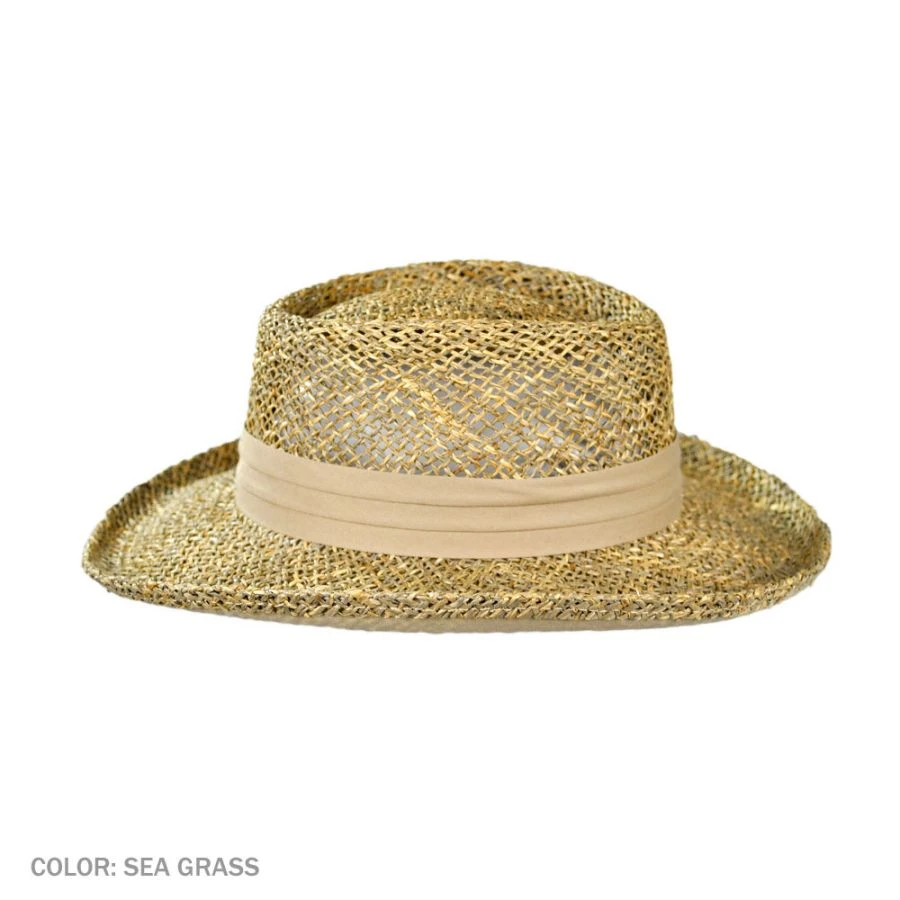 Jaxon Hats Pebble Beach Seagrass Straw Gambler Hat 5 Jaxon Hats Pebble Beach Seagrass Straw Gambler Hat - Image 3