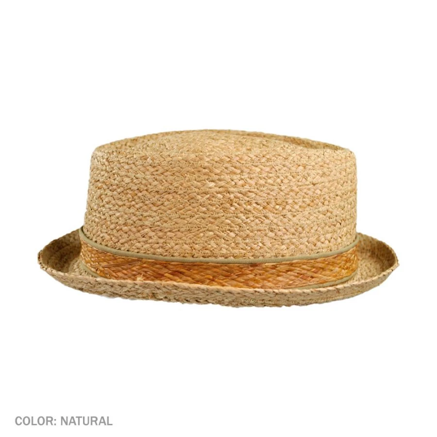 Jaxon Hats Raffia Straw Diamond Crown Fedora Hat 5 Jaxon Hats Raffia Straw Diamond Crown Fedora Hat - Image 3