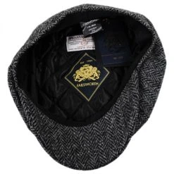 Failsworth Carloway Harris Tweed Wool Herringbone Newsboy Cap - Gray 7 Failsworth Carloway Harris Tweed Wool Herringbone Newsboy Cap - Gray -Brixton Hats shop 295928