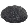 Failsworth Stornoway Harris Tweed Wool Herringbone Flat Cap - Gray -Brixton Hats shop 296201