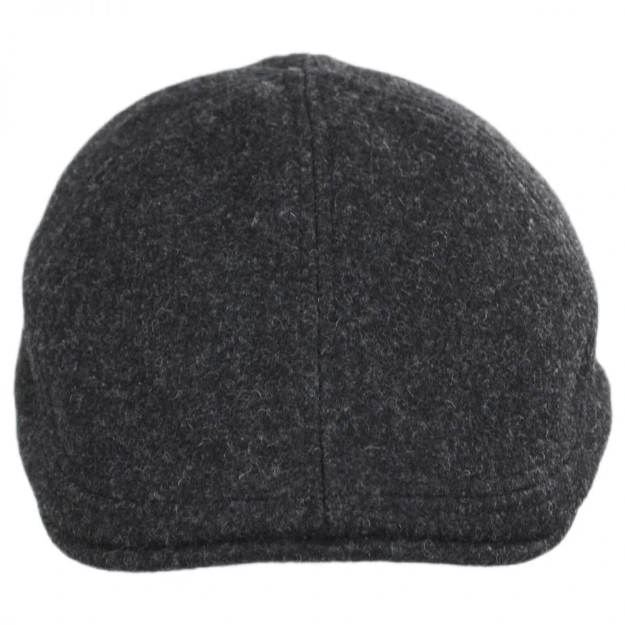 Wigens Caps Melton Wool Pub Duckbill Cap - Dark Gray 3 Wigens Caps Melton Wool Pub Duckbill Cap - Dark Gray