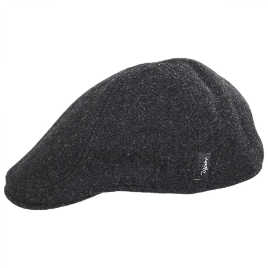 Wigens Caps Melton Wool Pub Duckbill Cap - Dark Gray 4 Wigens Caps Melton Wool Pub Duckbill Cap - Dark Gray - Image 2