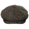 Jaxon & James Harris Tweed Northbay Wool Newsboy Cap -Brixton Hats shop 306265