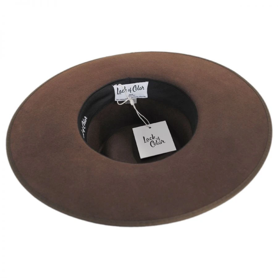 Lack Of Color Wool Felt Rancher Fedora Hat - Coco 5 Lack Of Color Wool Felt Rancher Fedora Hat - Coco - Image 3