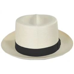 Dobbs Optimo Shantung Straw Fedora Hat