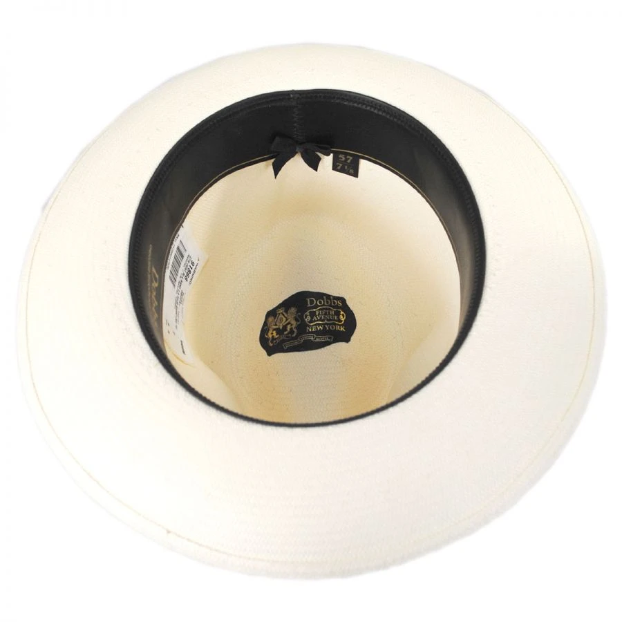 Dobbs Optimo Shantung Straw Fedora Hat 5 Dobbs Optimo Shantung Straw Fedora Hat - Image 3