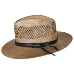 Stetson Peak View Shantung Straw Safari Fedora Hat 6 Stetson Peak View Shantung Straw Safari Fedora Hat -Brixton Hats shop 322830