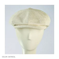 City Sport Caps Linen Newsboy Cap