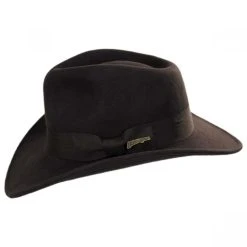 Indiana Jones Officially Licensed Crushable Wool Outback Hat 6 Indiana Jones Officially Licensed Crushable Wool Outback Hat -Brixton Hats shop 332192