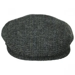 Wigens Caps Harris Tweed Wool Slim Ivy Cap