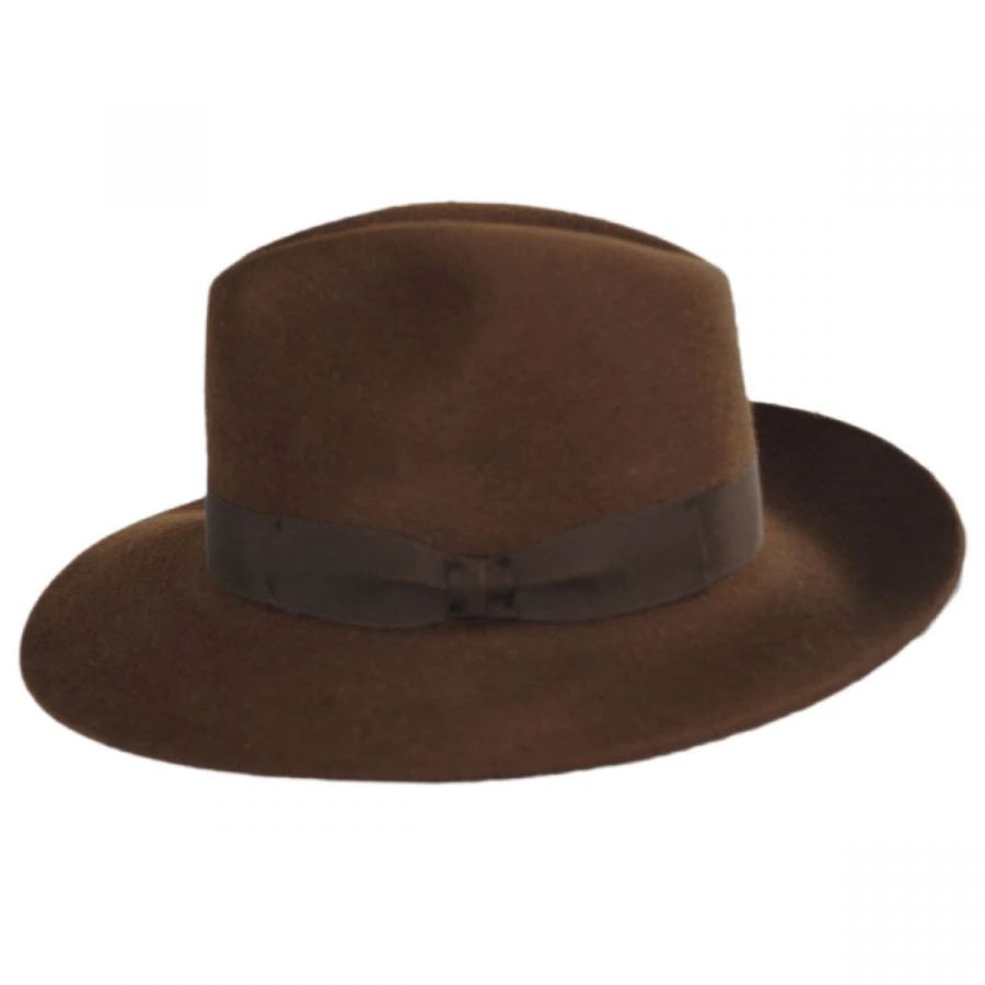 Stefeno Buck Fur Felt Wide Brim Fedora Hat 4 Stefeno Buck Fur Felt Wide Brim Fedora Hat - Image 2