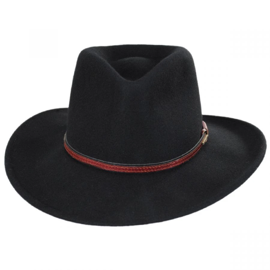 Stetson Bozeman Crushable Wool Felt Outback Hat 3 Stetson Bozeman Crushable Wool Felt Outback Hat