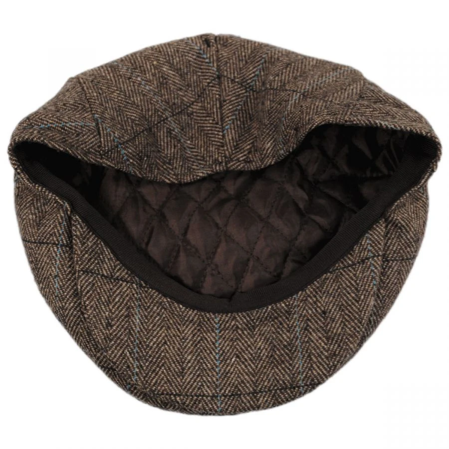 Jaxon Hats Gibson Herringbone Plaid Wool Blend Ivy Cap 5 Jaxon Hats Gibson Herringbone Plaid Wool Blend Ivy Cap - Image 3