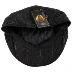 Jaxon Hats Negroni Herringbone Plaid Wool Blend Ivy Cap -Brixton Hats shop 344000