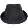 Jaxon Hats Herringbone Wool Trilby Fedora Hat 2 Jaxon Hats Herringbone Wool Trilby Fedora Hat -Brixton Hats shop 346184