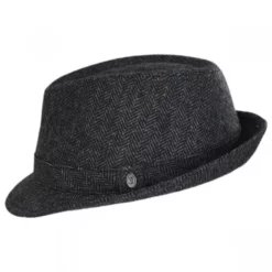 Jaxon Hats Herringbone Wool Trilby Fedora Hat 6 Jaxon Hats Herringbone Wool Trilby Fedora Hat -Brixton Hats shop 346187