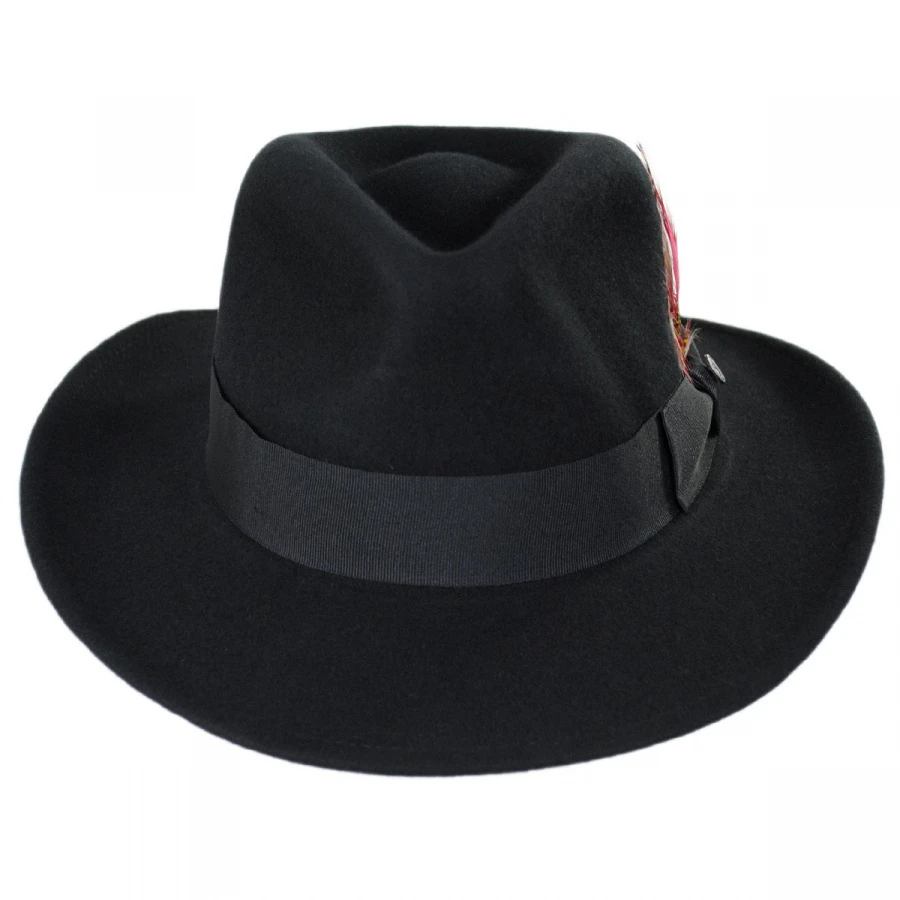 Jaxon Hats Ford Crushable Wool Felt Fedora Hat 3 Jaxon Hats Ford Crushable Wool Felt Fedora Hat