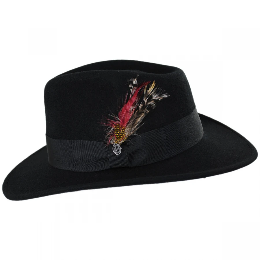 Jaxon Hats Ford Crushable Wool Felt Fedora Hat 4 Jaxon Hats Ford Crushable Wool Felt Fedora Hat - Image 2