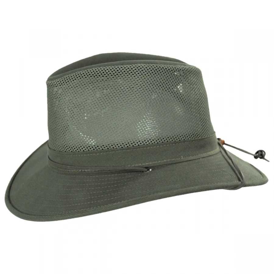 Henschel Mesh Cotton Aussie Fedora Hat 4 Henschel Mesh Cotton Aussie Fedora Hat - Image 2