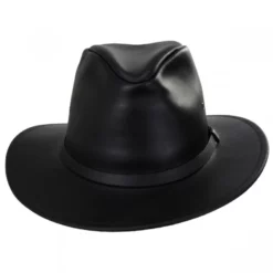 Henschel Leather Safari Fedora Hat