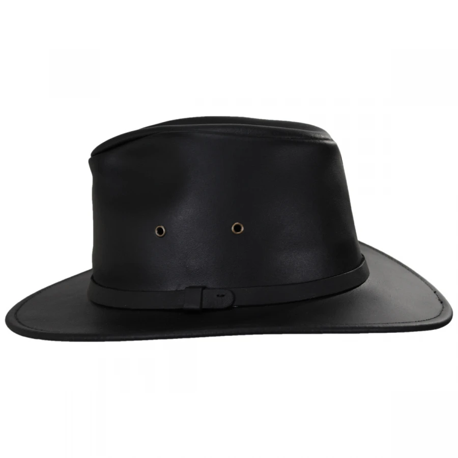 Henschel Leather Safari Fedora Hat 4 Henschel Leather Safari Fedora Hat - Image 2
