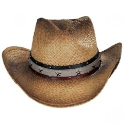 Kenny K Star Spangled Toyo Straw Western Hat