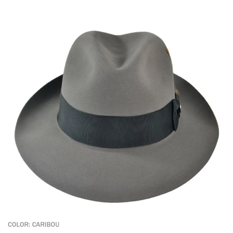 Stetson Pinnacle Beaver Fur Felt Fedora Hat 4 Stetson Pinnacle Beaver Fur Felt Fedora Hat - Image 2