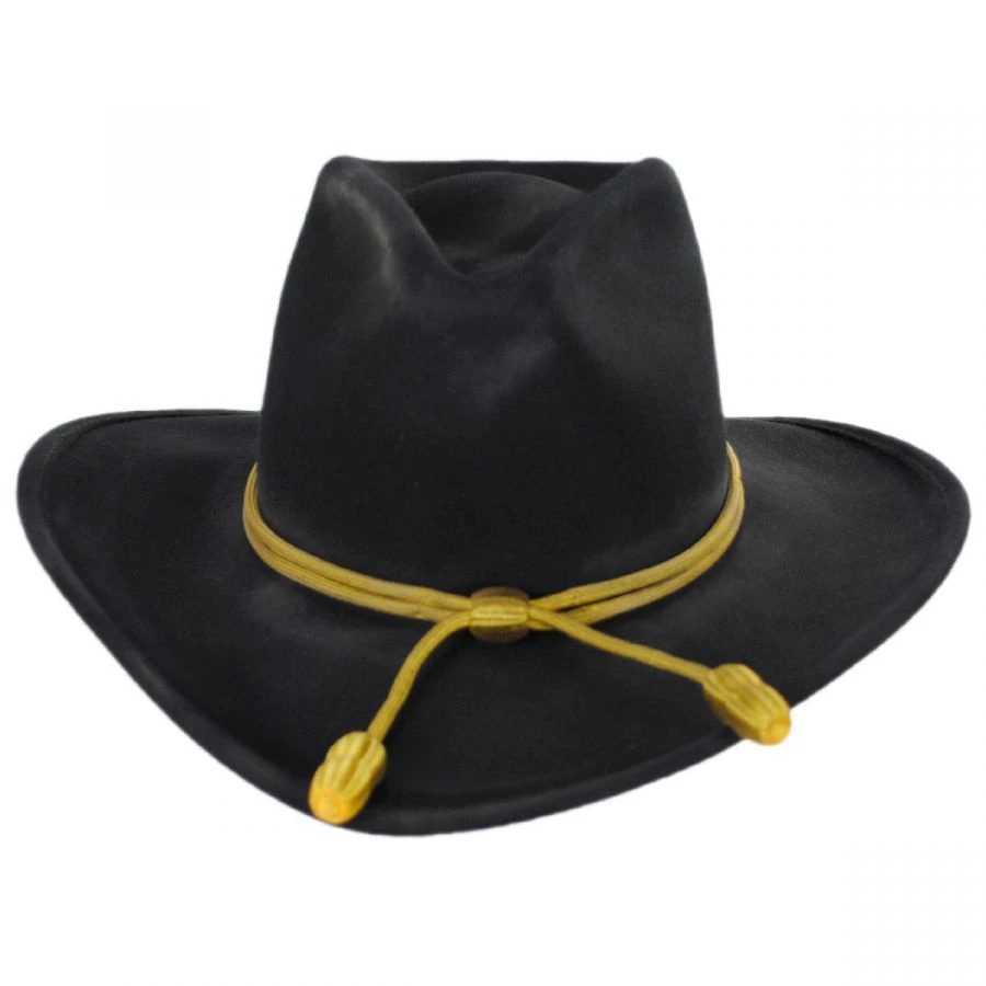 Stetson John Wayne The Fort Wool Felt Crushable Western Hat - Black 3 Stetson John Wayne The Fort Wool Felt Crushable Western Hat - Black