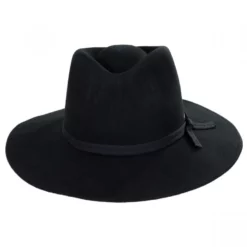 Brixton Hats Joanna Packable Wool Felt Fedora Hat - Black