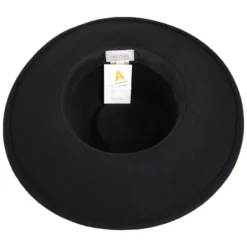 Brixton Hats Joanna Packable Wool Felt Fedora Hat - Black -Brixton Hats shop 381023