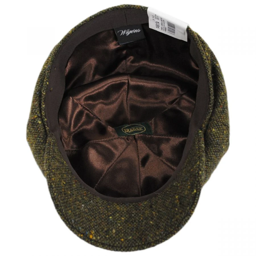 Wigens Caps Magee Tweed Lambswool Newsboy Cap - Dark Green 5 Wigens Caps Magee Tweed Lambswool Newsboy Cap - Dark Green - Image 3