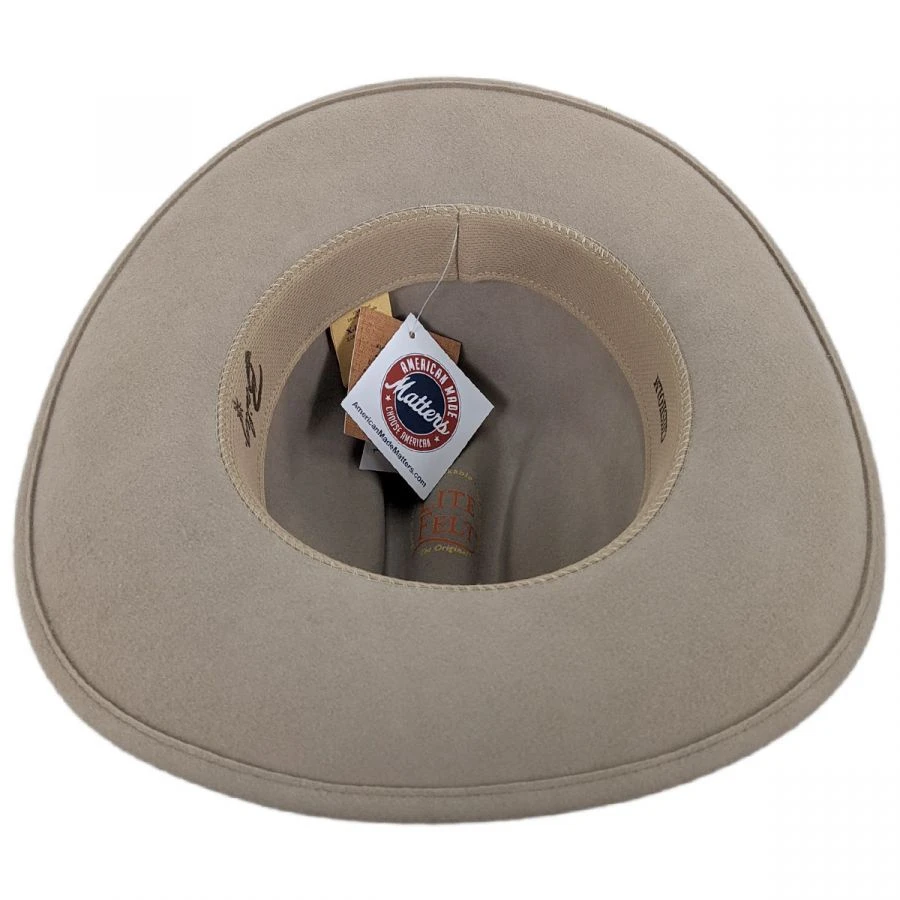 Bailey Chisolm Wool Litefelt Cattlemen Western Hat - Natural 5 Bailey Chisolm Wool Litefelt Cattlemen Western Hat - Natural - Image 3