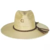 CHARLIE 1 HORSE Lefty Palm Straw Fedora Hat -Brixton Hats shop 390918