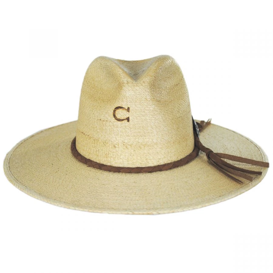 CHARLIE 1 HORSE Lefty Palm Straw Fedora Hat 3 CHARLIE 1 HORSE Lefty Palm Straw Fedora Hat