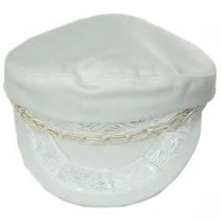 Aegean Wool Greek Fisherman's Cap - Off White