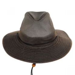Dorfman Pacific Company Yargo Weathered Cotton Mesh Blend Aussie Fedora Hat