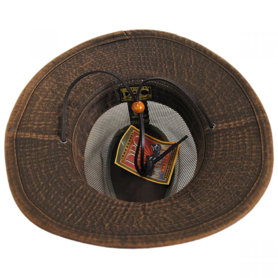 Dorfman Pacific Company Yargo Weathered Cotton Mesh Blend Aussie Fedora Hat 5 Dorfman Pacific Company Yargo Weathered Cotton Mesh Blend Aussie Fedora Hat - Image 3