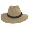 Dorfman Pacific Company Tallulah Wide Brim Hemp Safari Fedora Hat -Brixton Hats shop 393447
