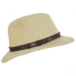 Scala Augusta Crushable Toyo Braid Safari Fedora Hat 6 Scala Augusta Crushable Toyo Braid Safari Fedora Hat -Brixton Hats shop 393602