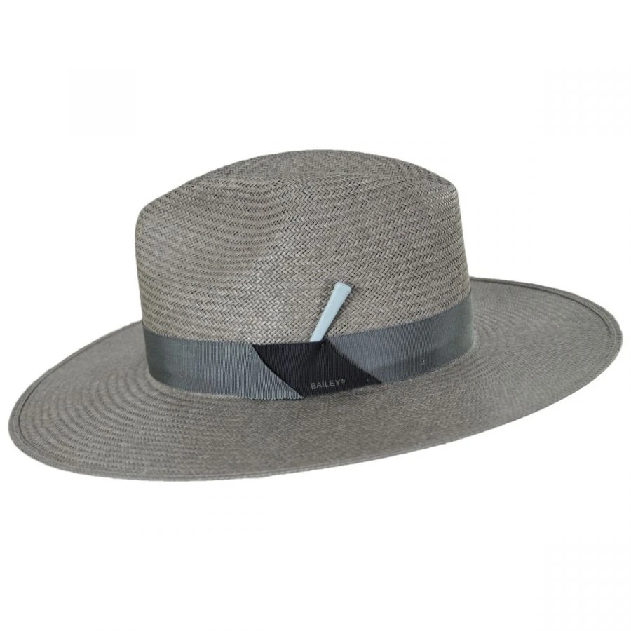 Bailey Magness Shantung Straw Fedora Hat 3 Bailey Magness Shantung Straw Fedora Hat