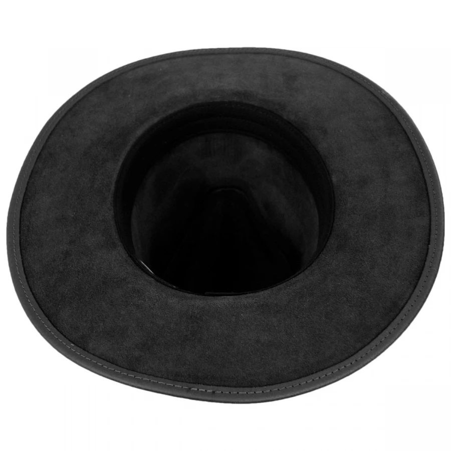 Henschel Dude Braid Conch Leather Outback Hat 5 Henschel Dude Braid Conch Leather Outback Hat - Image 3