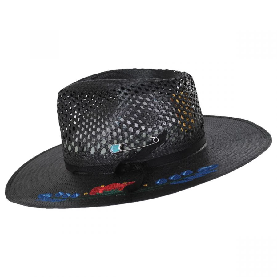 RENEGADE Merit Toyo Straw Fedora Hat 4 RENEGADE Merit Toyo Straw Fedora Hat - Image 2