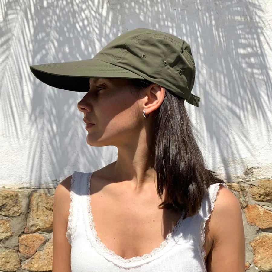 Torrey Hats Torrey UPF 50+ Long Bill Adjustable Baseball Cap - Olive 3 Torrey Hats Torrey UPF 50+ Long Bill Adjustable Baseball Cap - Olive