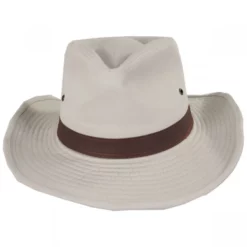 Dorfman Pacific Company Cotton Twill Outback Fedora Hat