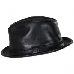 New York Hat Company Lambskin Leather Fedora Hat -Brixton Hats shop 401618
