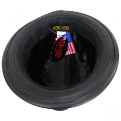 New York Hat Company Lambskin Leather Fedora Hat -Brixton Hats shop 401621