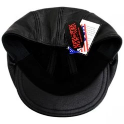 New York Hat Company 1900 Lambskin Leather Ivy Cap -Brixton Hats shop 401711