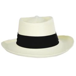 Jaxon Hats Toyo Straw Gambler Hat - Black Band